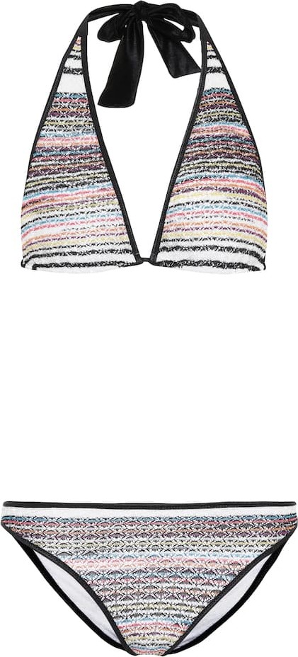 Missoni Crochet halterneck bikini