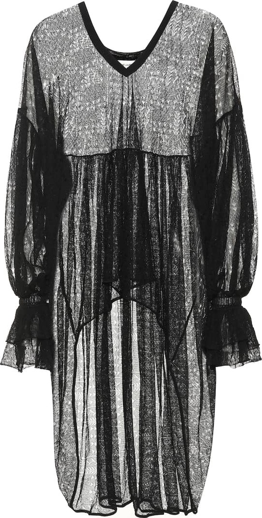 Saint Laurent Knitted lace blouse