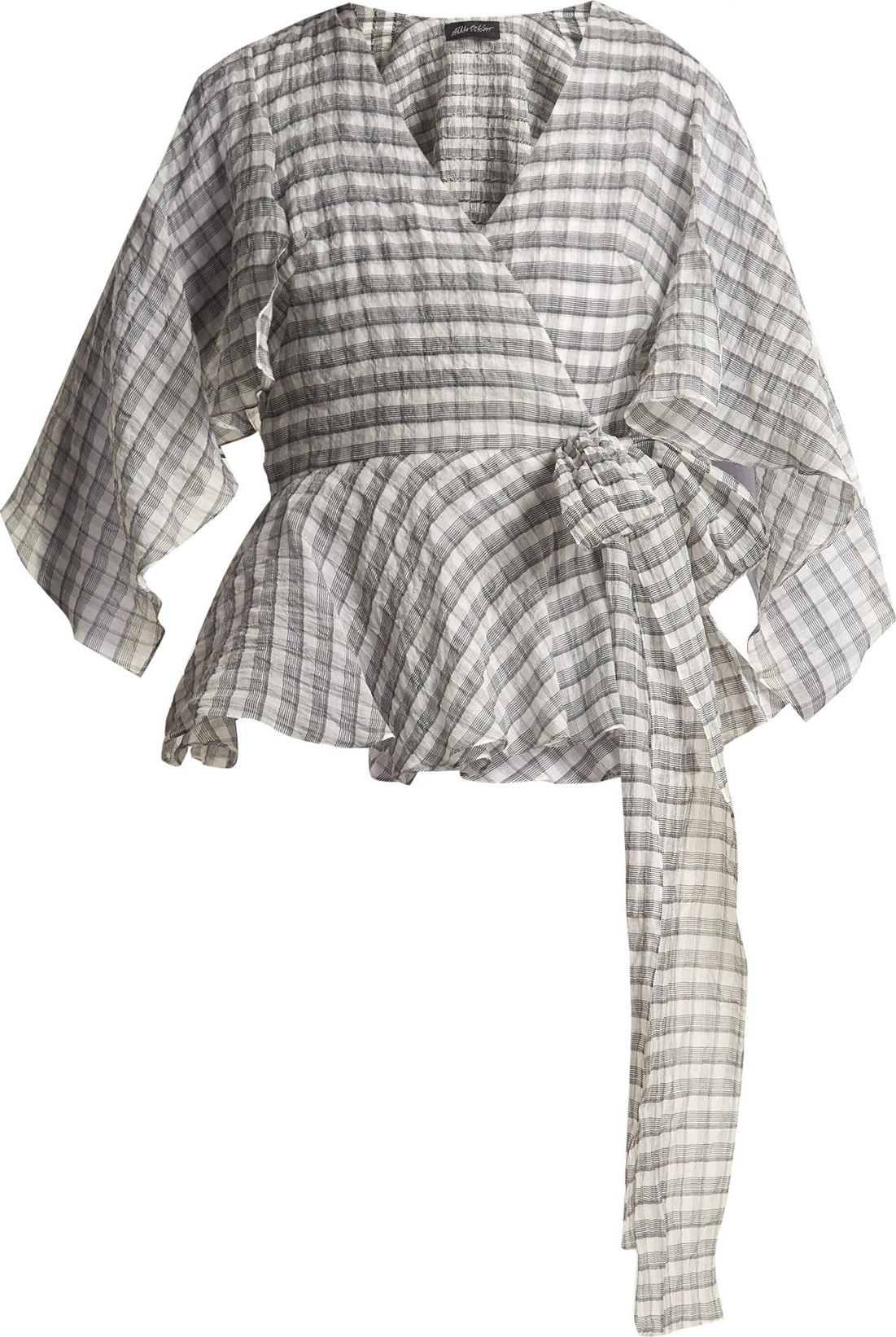 Anna October Wrap cotton blend top