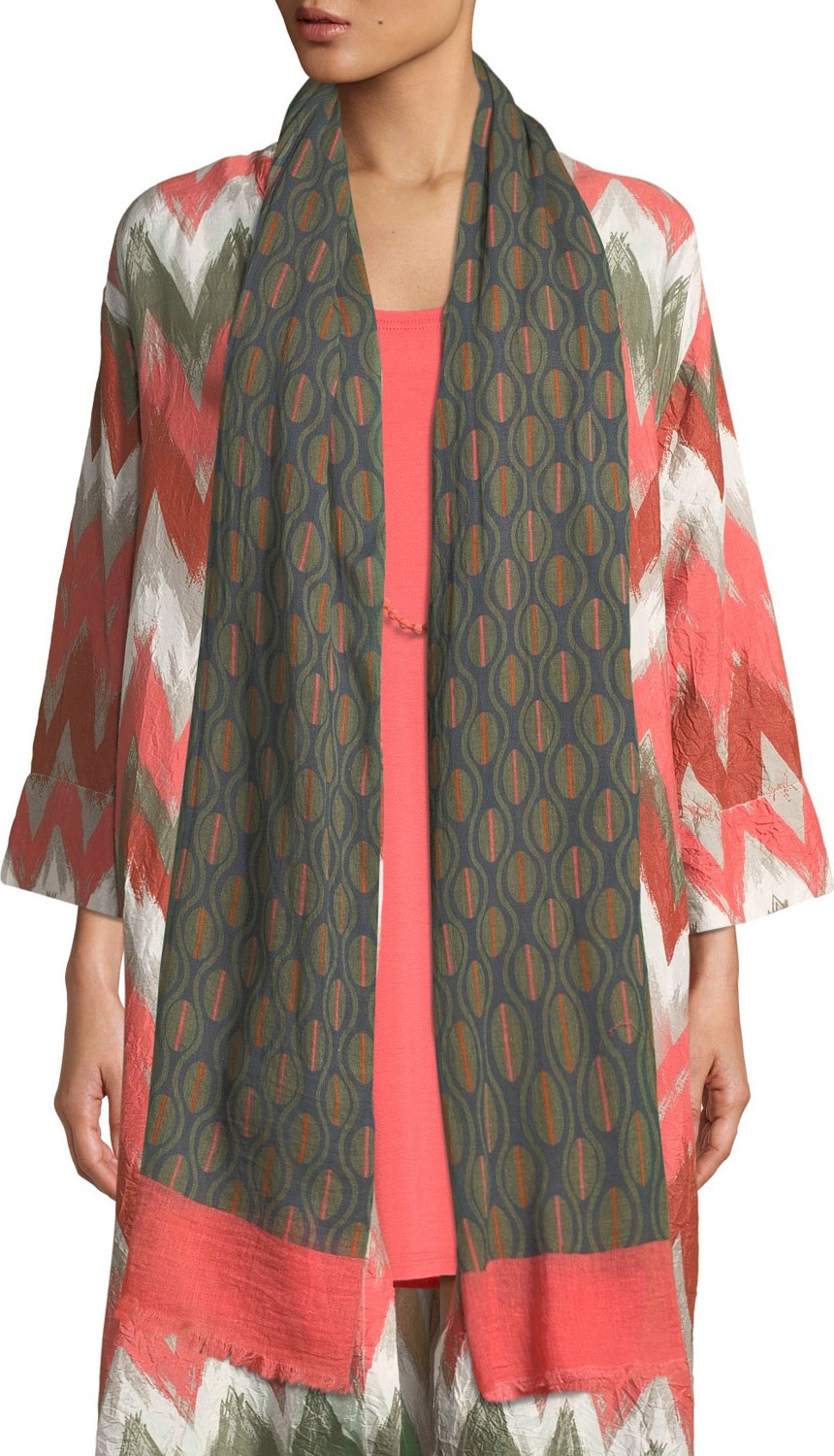 Masai Audrey Printed Cotton Scarf