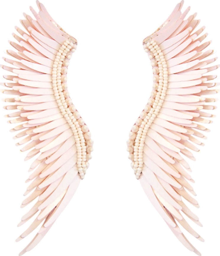 Mignonne Gavigan New York Madeline Matte Statement Earrings  Mauve