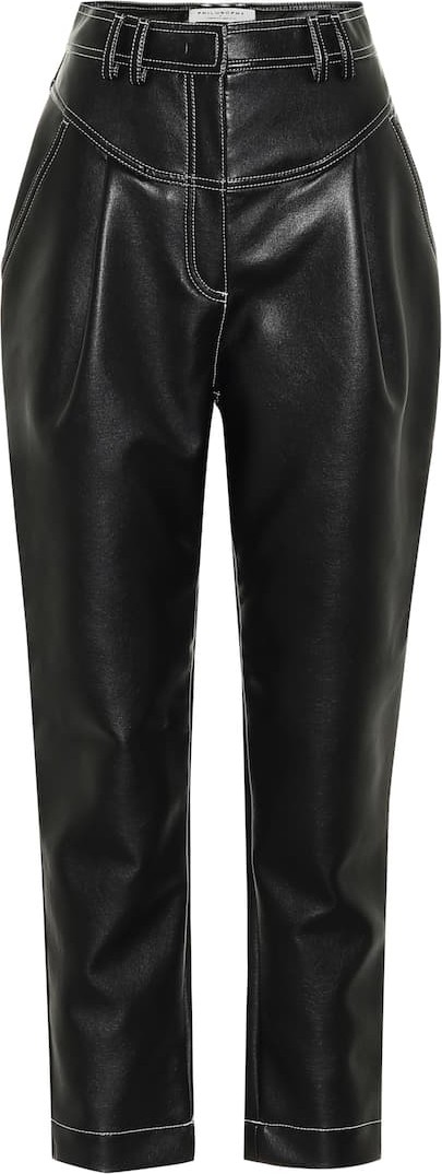 Philosophy Di Lorenzo Serafini High-rise faux-leather pants
