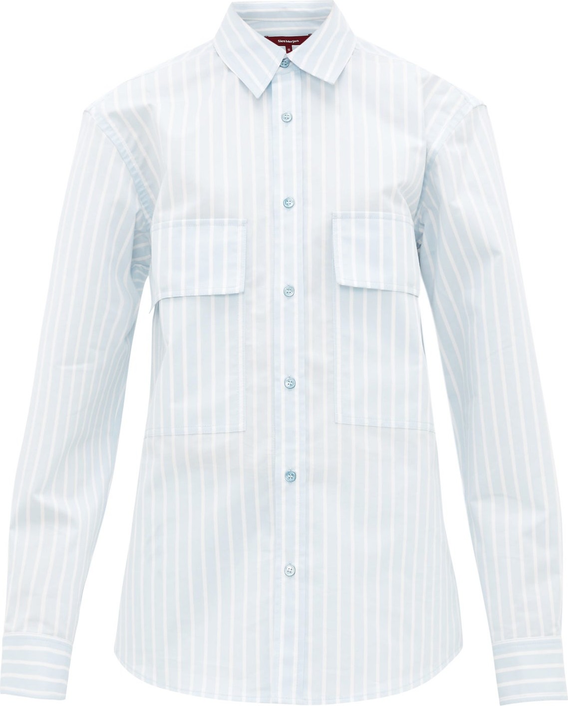 Sies Marjan Torres striped cotton-blend shirt