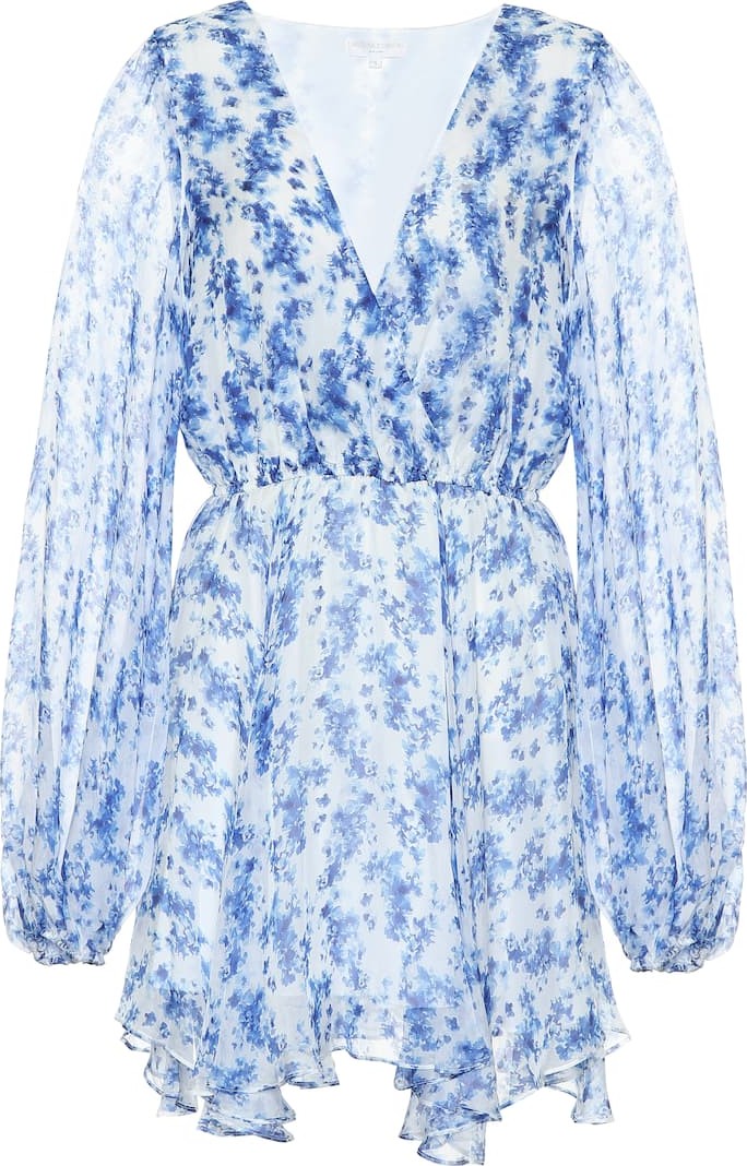 Caroline Constas Olena floral-print silk minidress