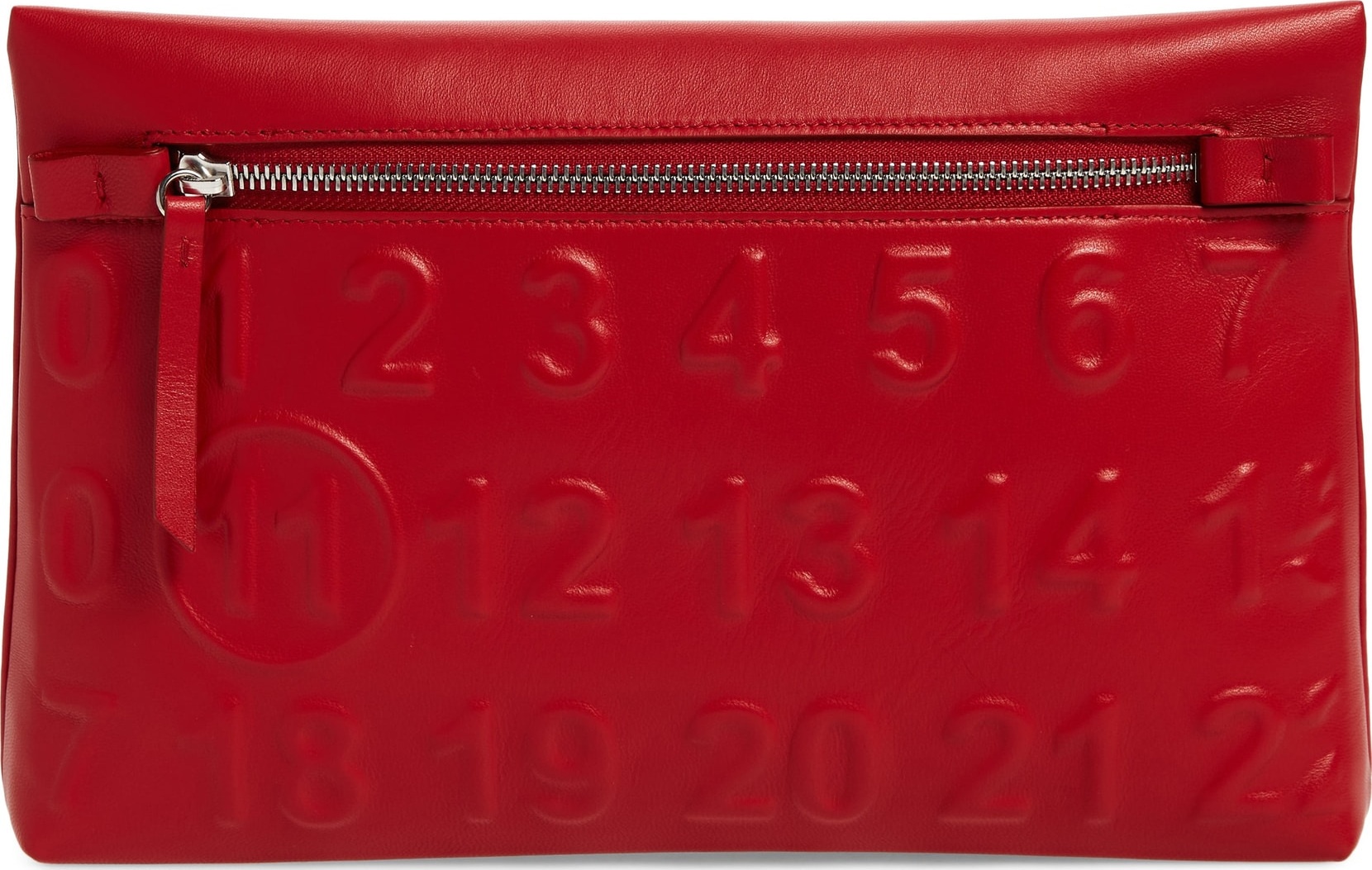 Maison Margiela Embossed Logo Leather Clutch Maison Margiela Embossed Logo Leather Clutch