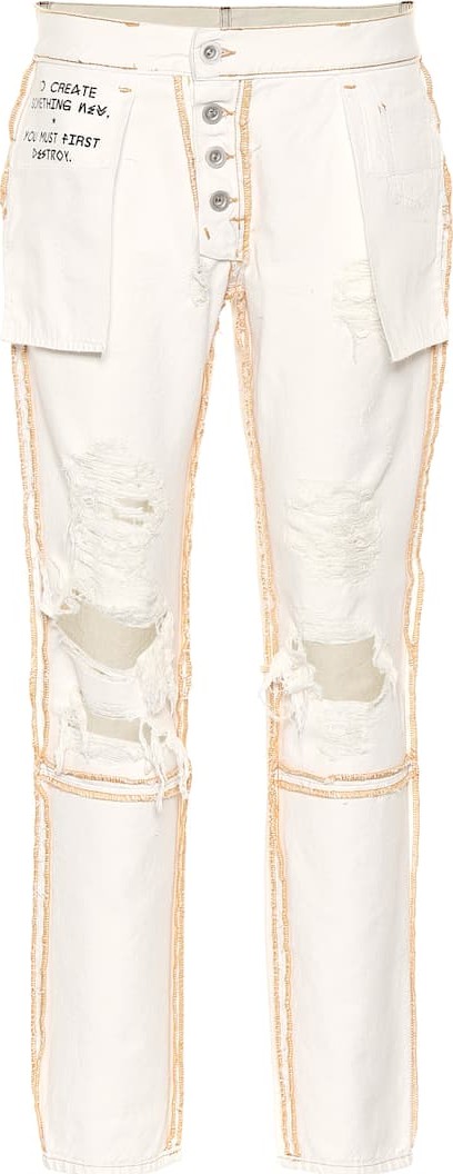 Unravel Mid-rise straight jeans