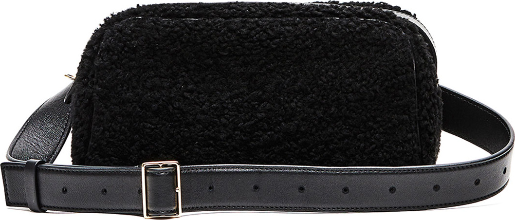 THE ROW Leather and Shearling Fanny Pack