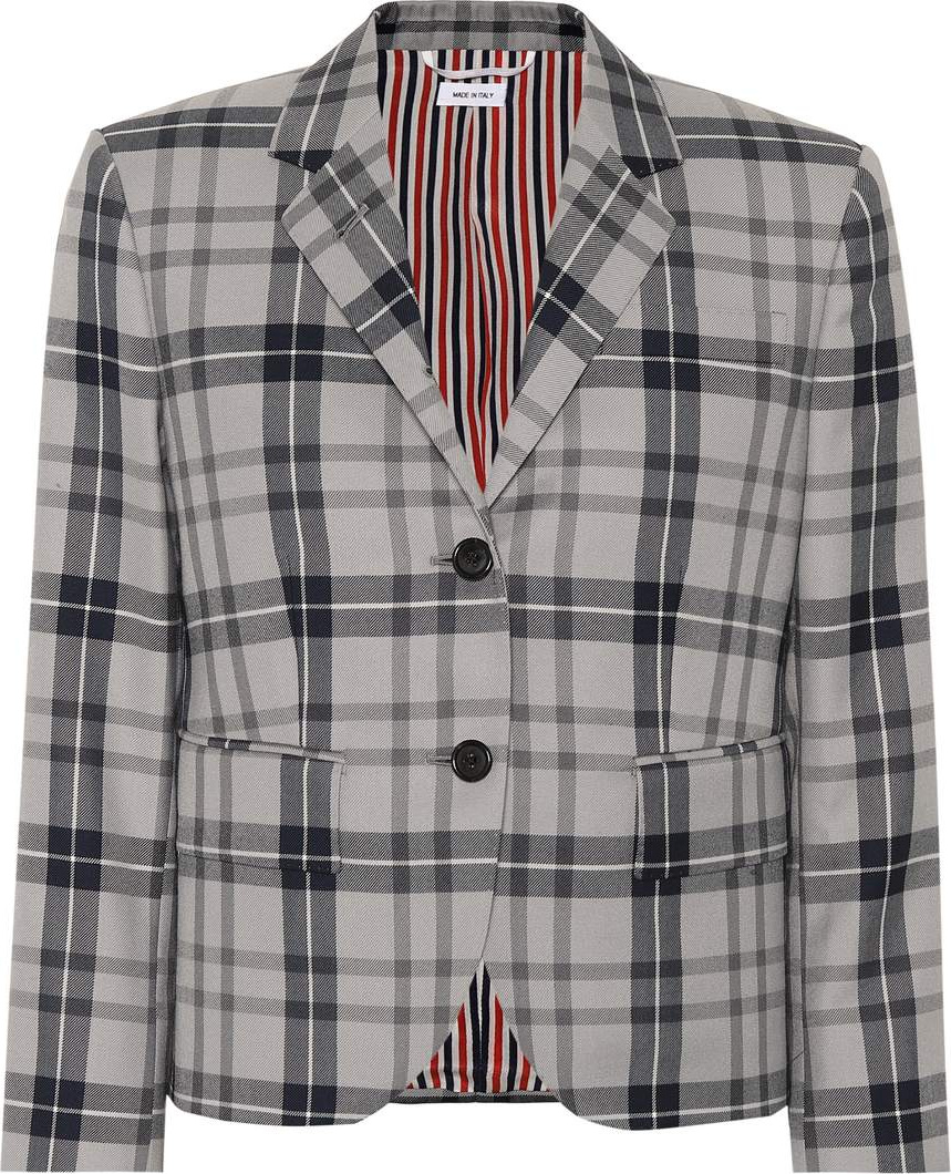 Thom Browne Checked wool-blend blazer