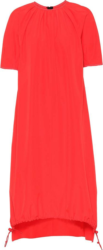 Marni Cotton drawstring-hem dress
