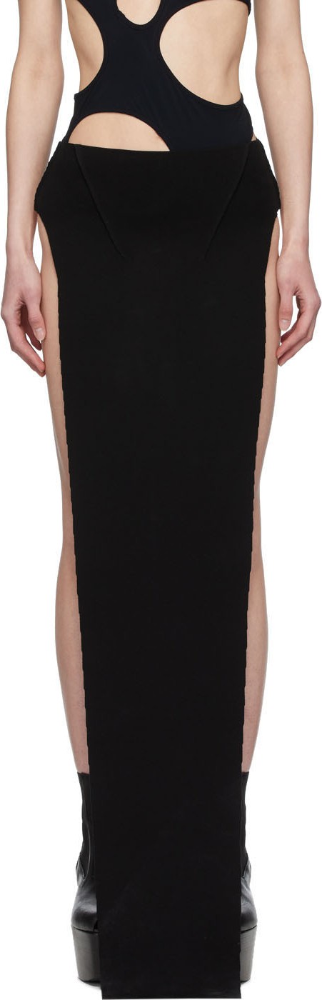 Rick Owens Black Sacriskirt Skirt