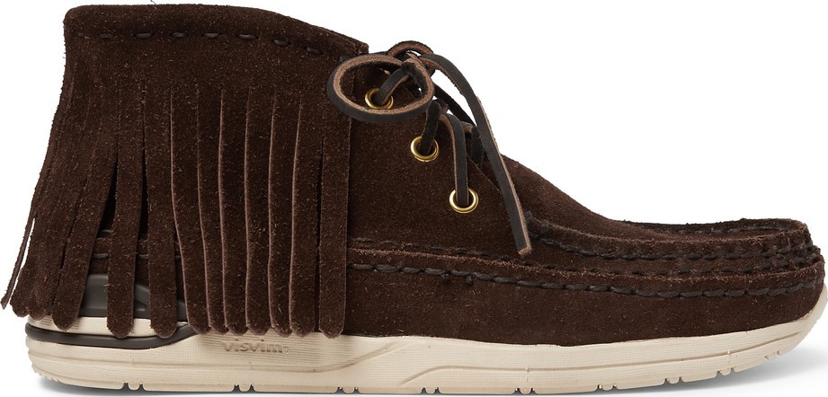 Visvim Voyageur Shaman Fringed Suede Boots
