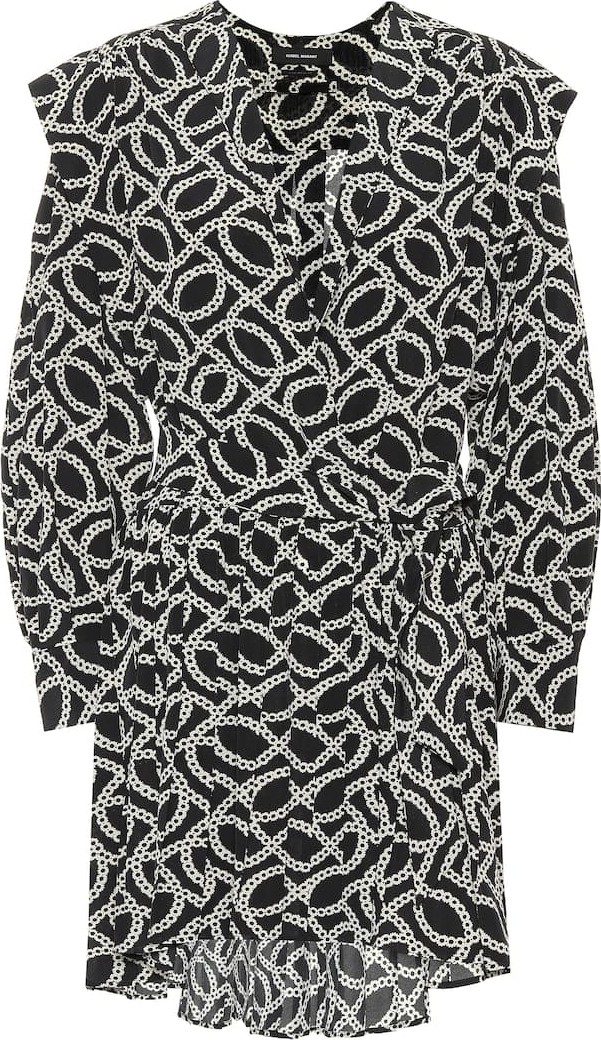 Isabel Marant Alican printed stretch silk dress