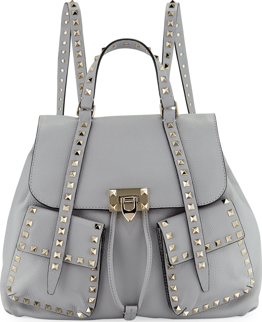 Valentino Rockstud Double-Pocket Backpack