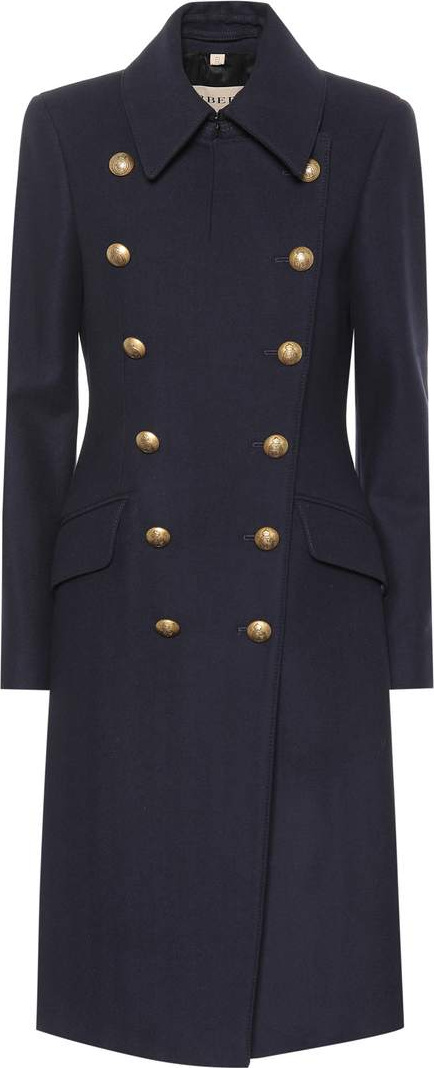 Burberry London England Double-breasted wool-blend coat