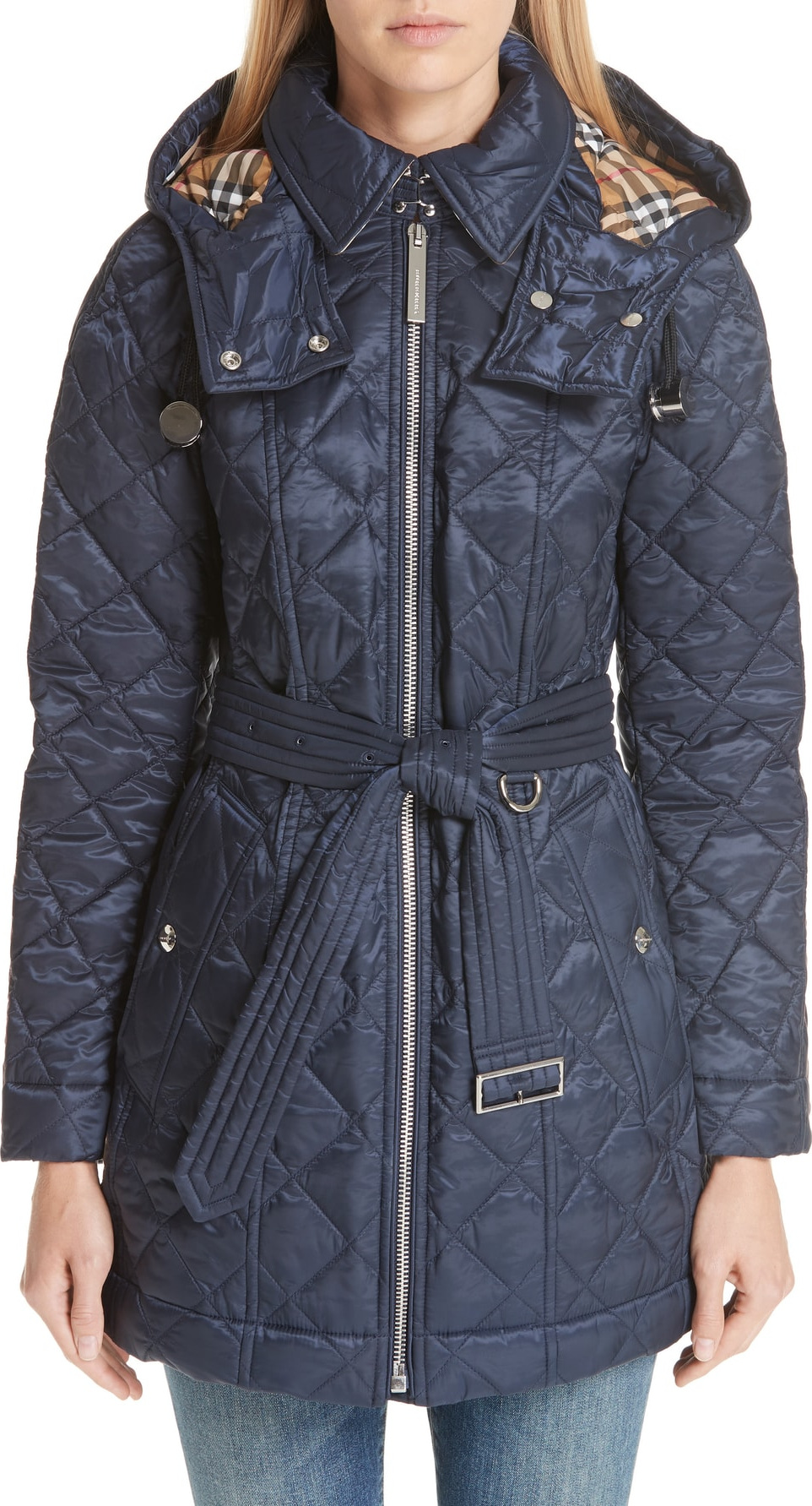 Burberry London England Baughton 18 Quilted Coat