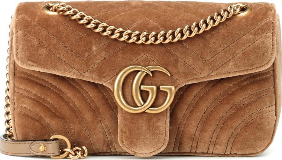 Gucci GG Marmont Small velvet shoulder bag