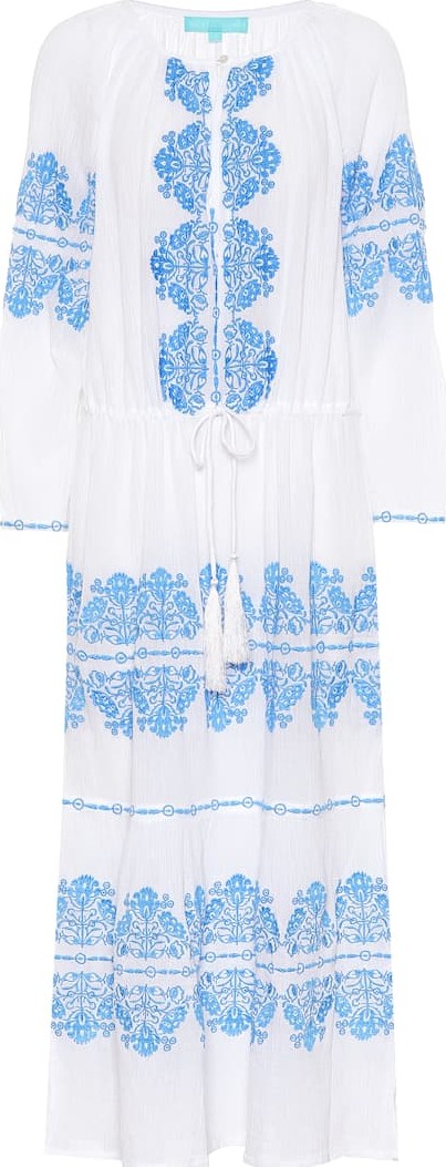Melissa Odabash Lillie embroidered cotton dress