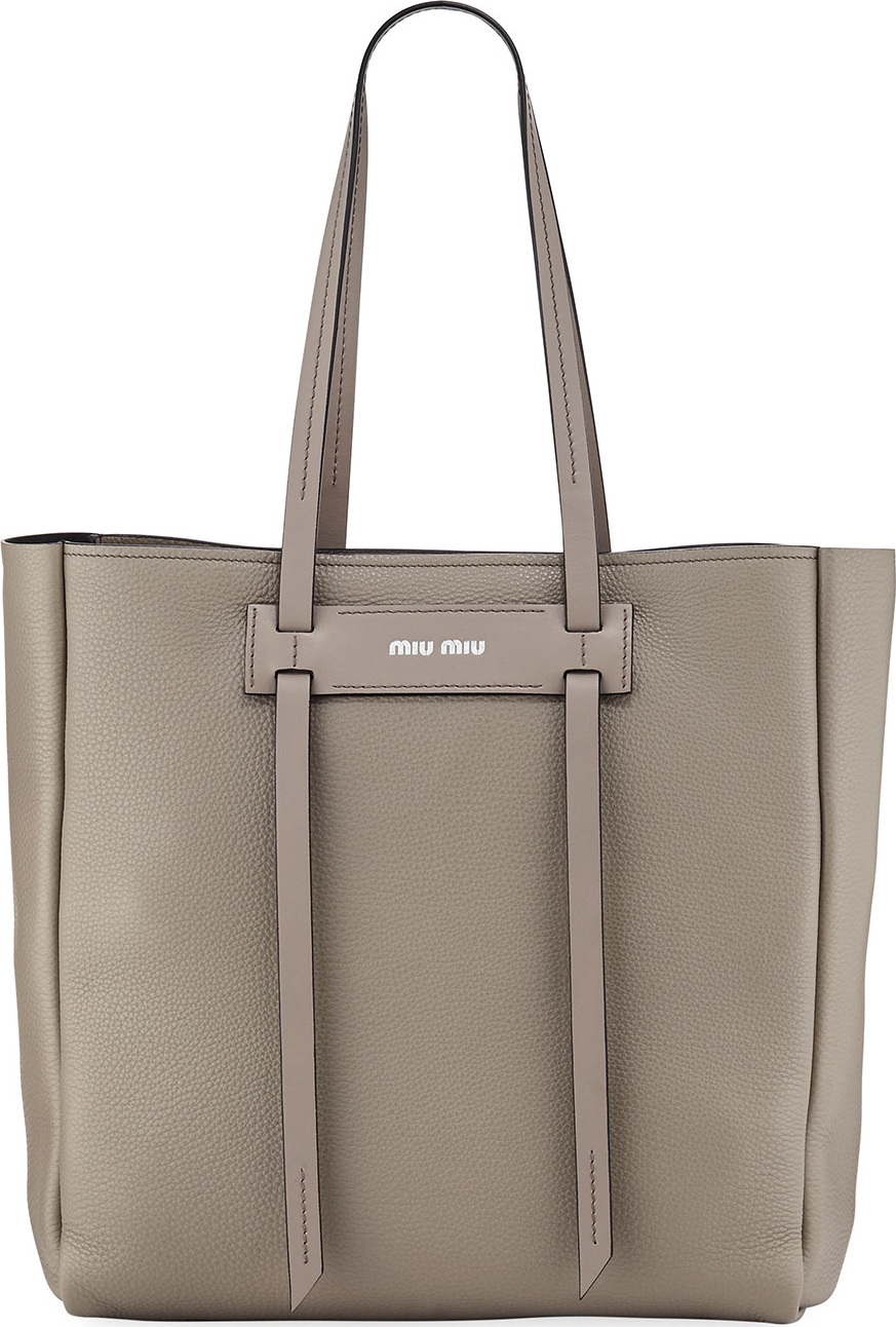 Miu Miu Daino Double-Handle Tote Bag