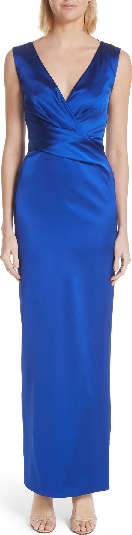 Talbot Runhof Stretch Duchess Satin Gown