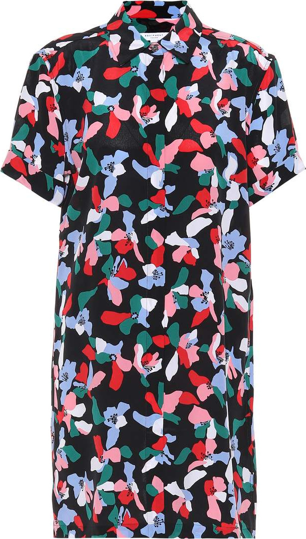 Equipment Mirelle printed silk dress