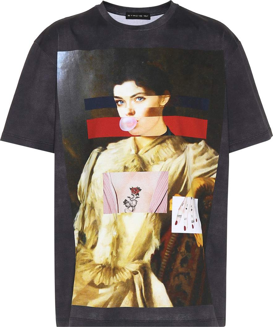 Etro Printed cotton T-shirt