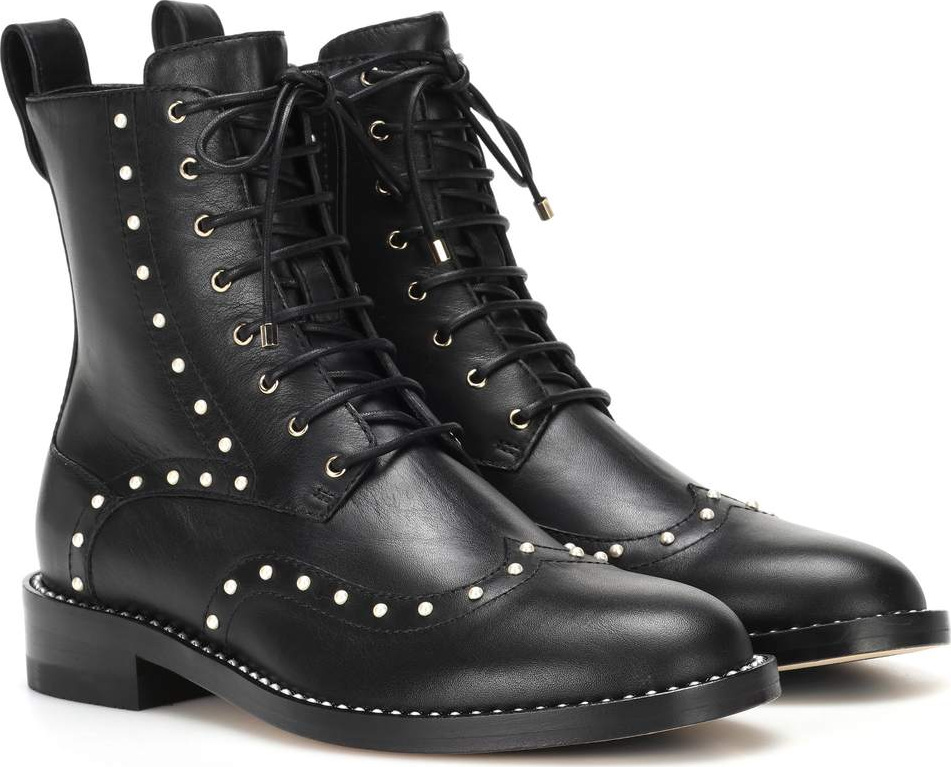 Jimmy Choo Hana Flat leather ankle boots