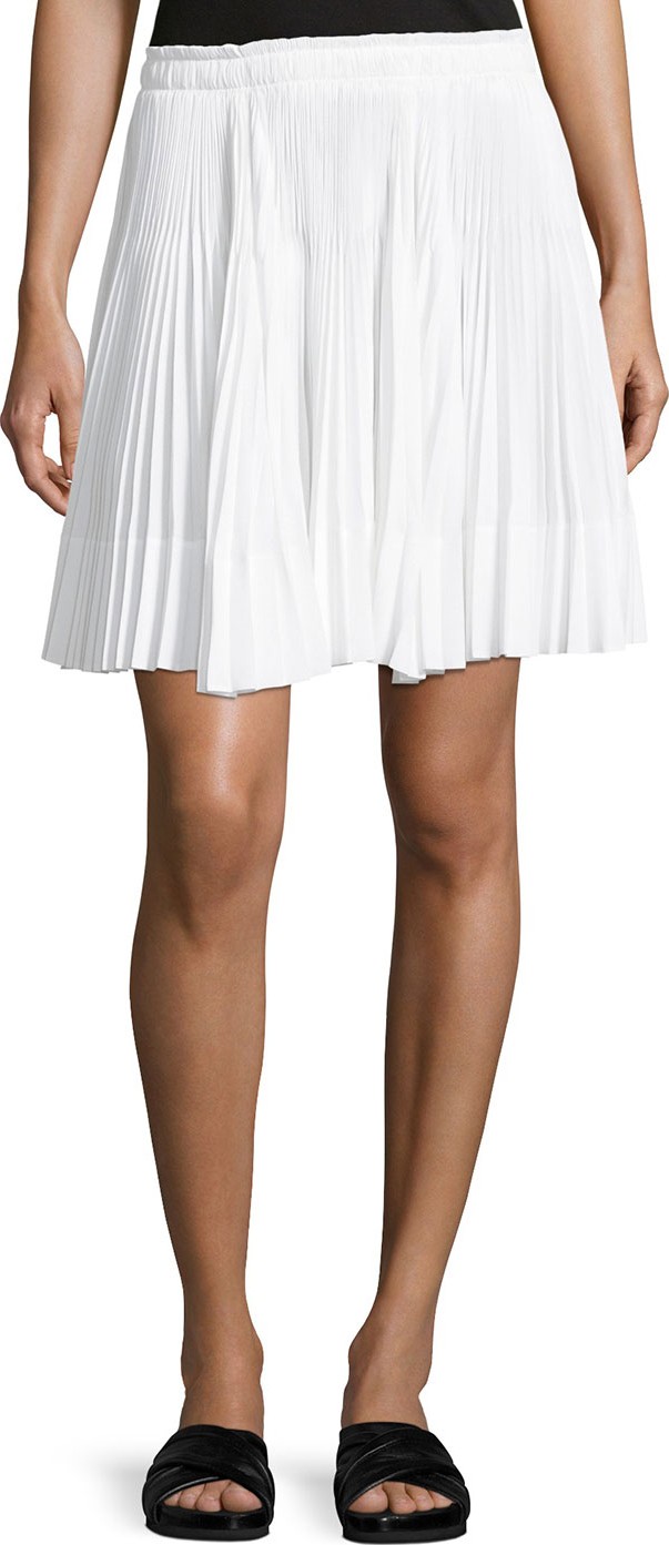 Vince Multi-Pleated Short Skirt