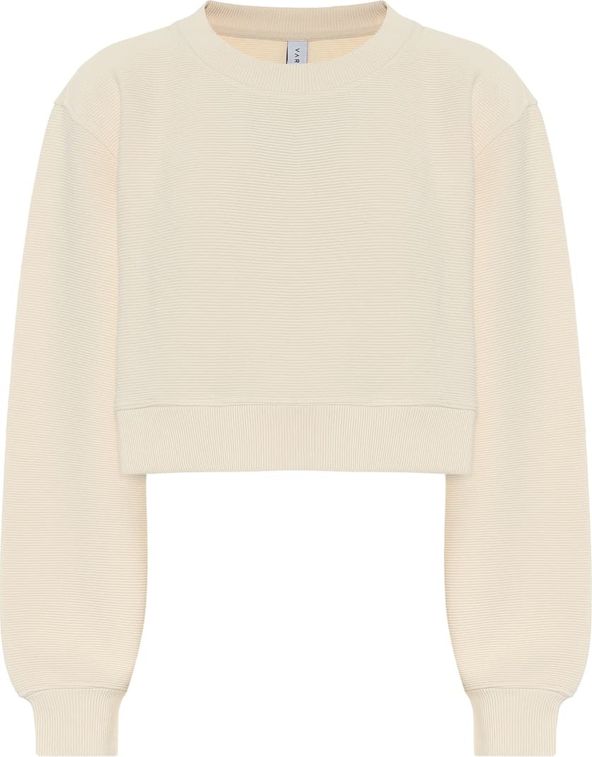 Varley Albata cotton-blend cropped sweatshirt
