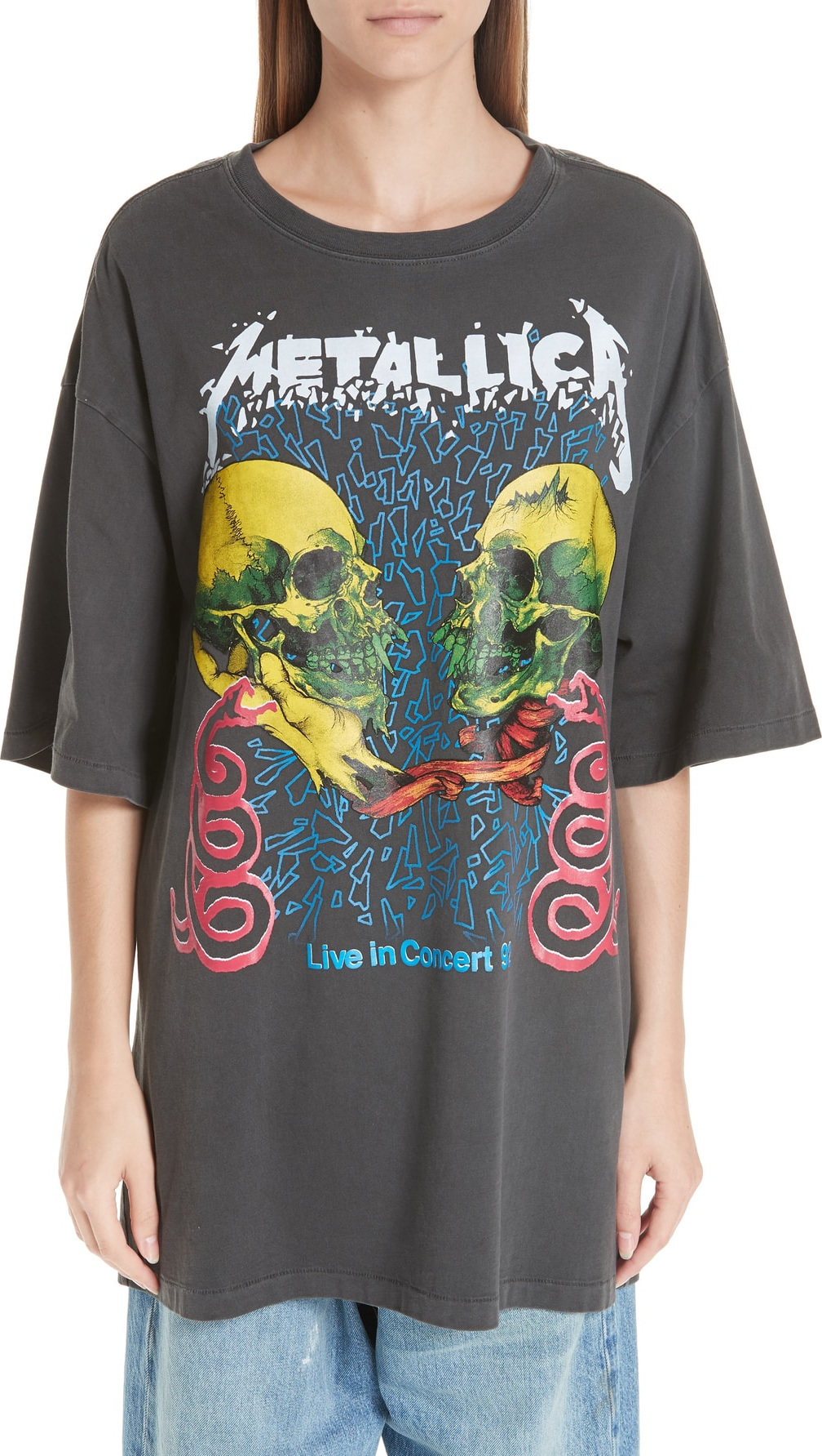R13 Metallica Concert '92 Oversized Tee