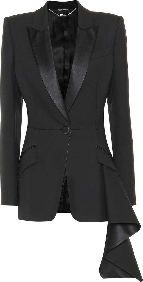 Alexander McQueen Wool and silk-blend blazer