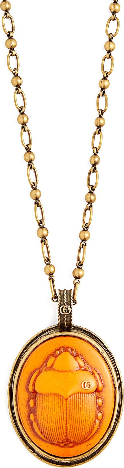 Gucci Scarab pendant necklace