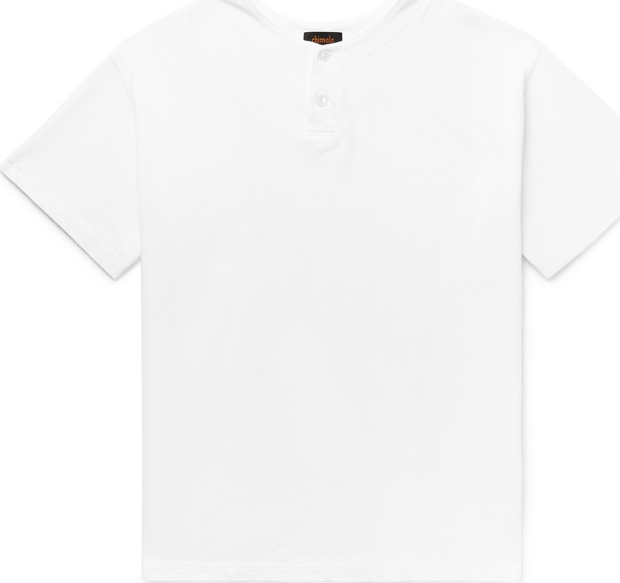 Chimala Cotton-Piqué Henley T-Shirt