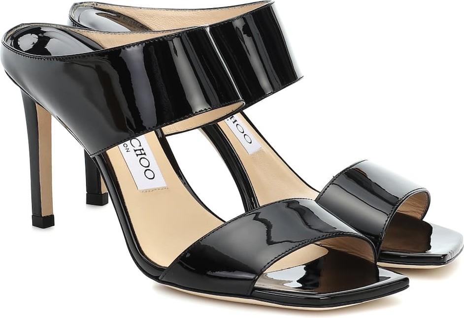 Jimmy Choo Hira 85 patent leather sandals