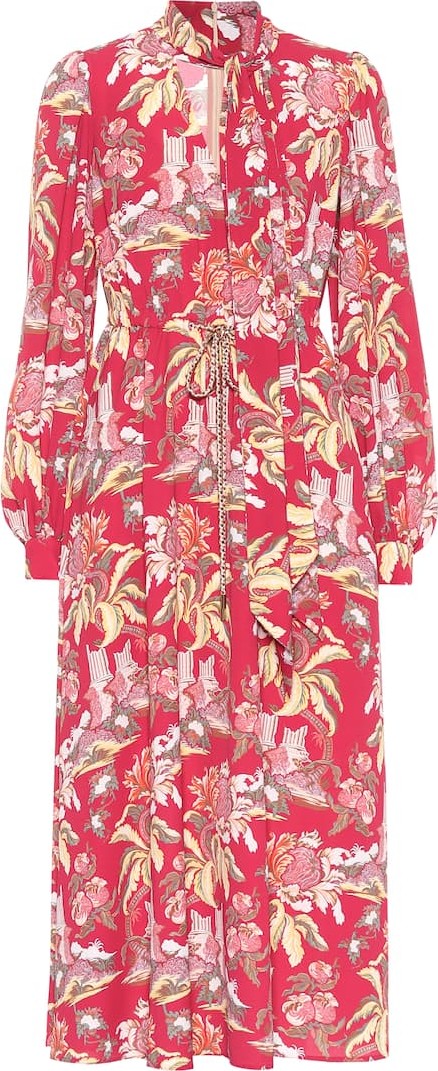 Peter Pilotto Printed crêpe midi dress