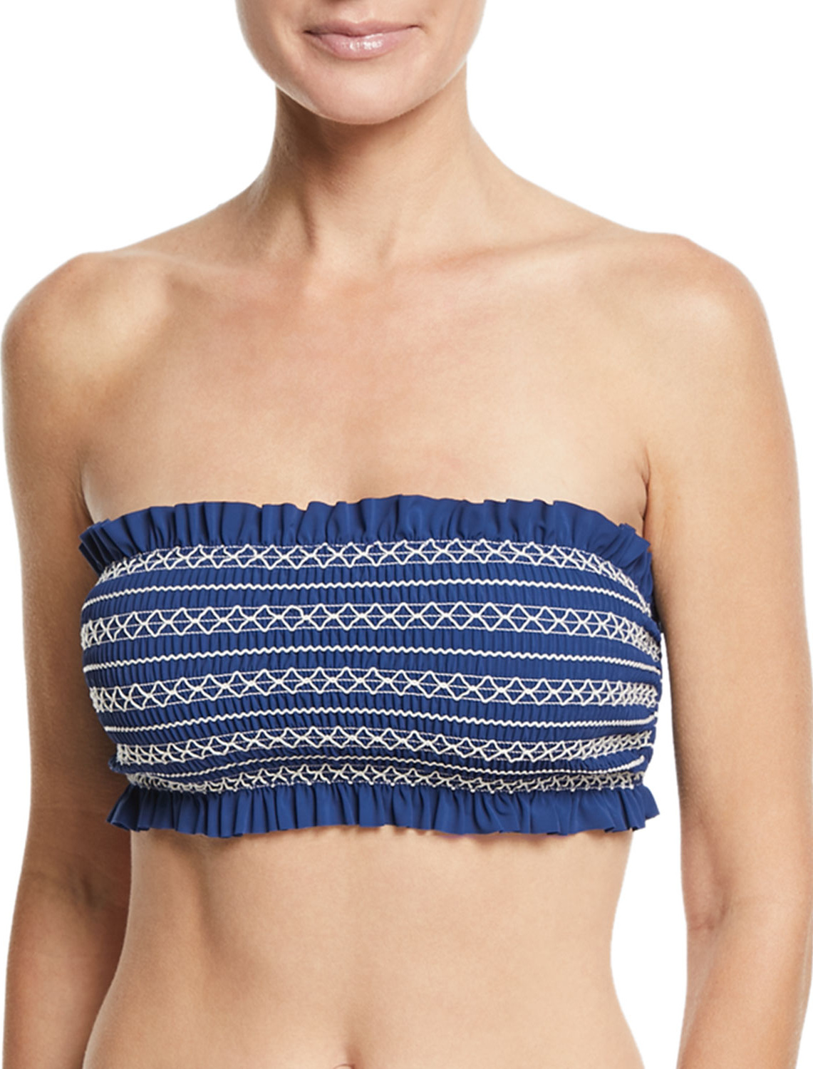 Tory Burch Costa Bandeau Swim Top