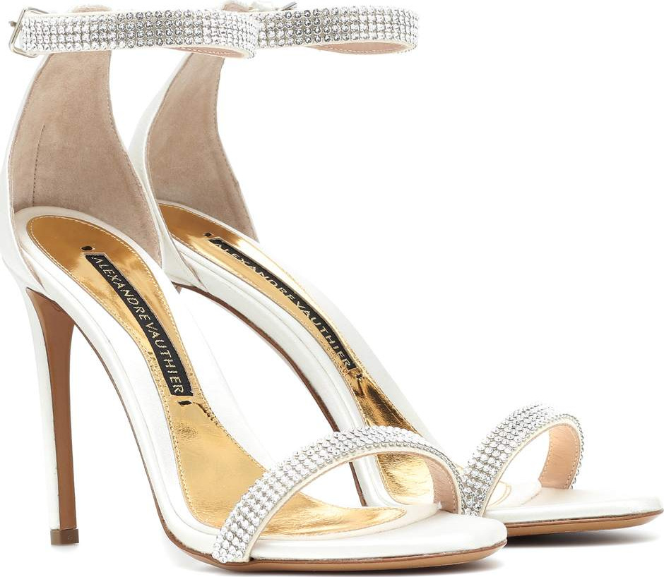Alexandre Vauthier Embellished satin sandals