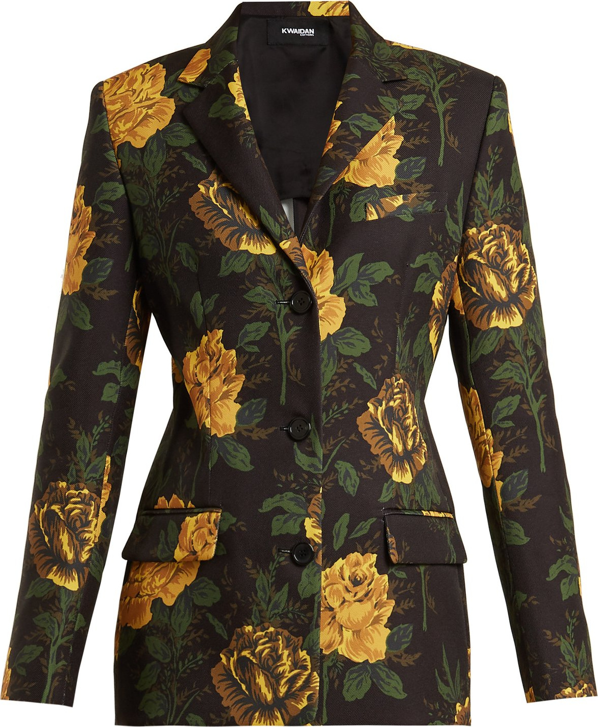Kwaidan Editions Ruscha floral-print single-breasted jacket