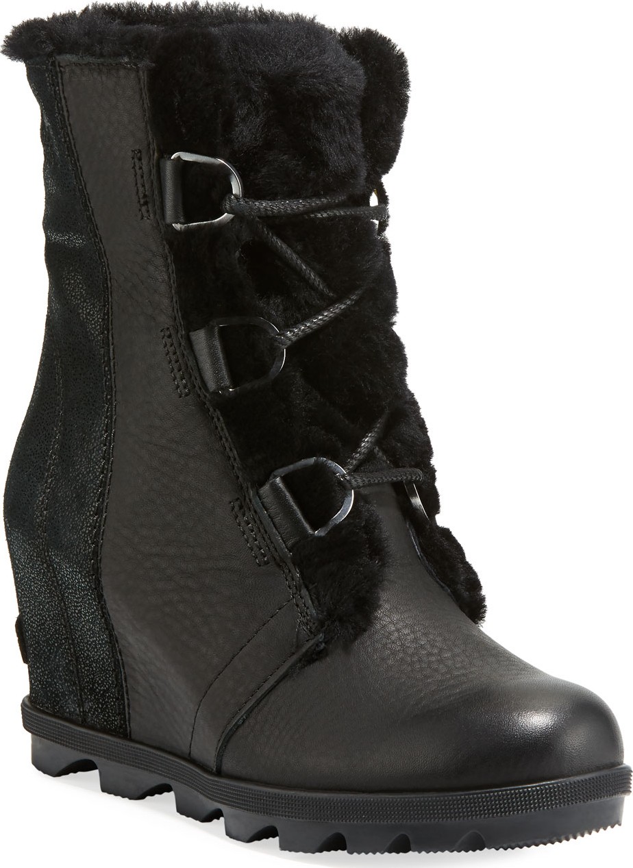 Sorel Joan of Arctic II Fur Wedge Boots