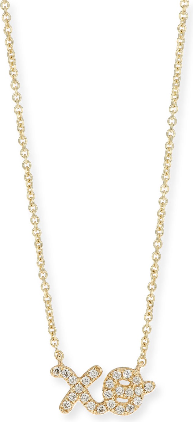 Sydney Evan 14k Diamond XO Pendant Necklace