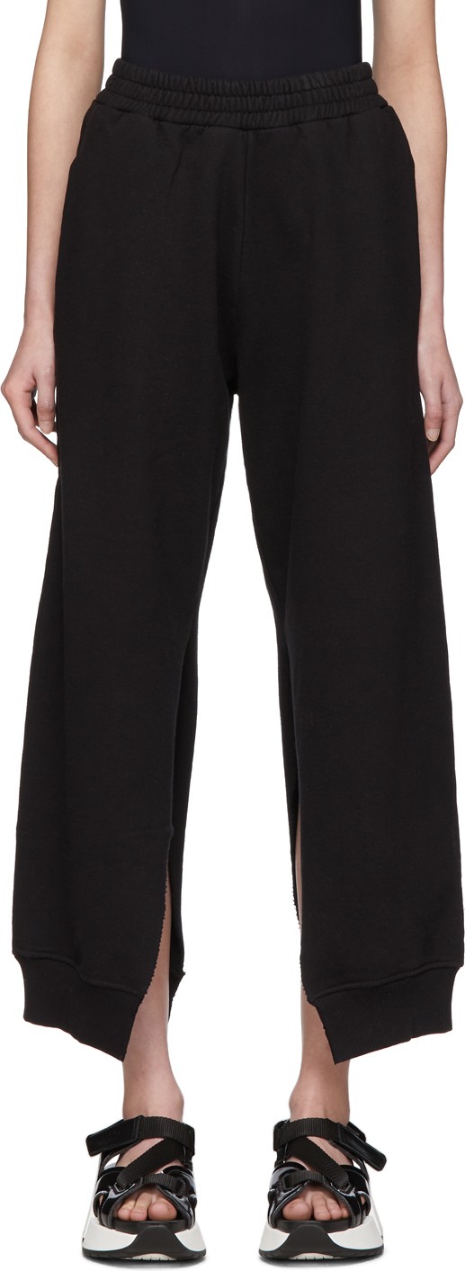MM6 Maison Margiela Black Split Seam Lounge Pants