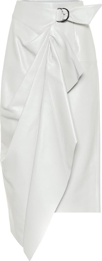 Isabel Marant Fiova leather midi skirt