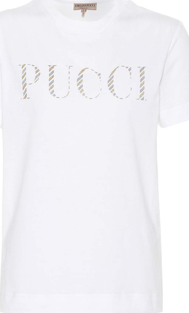 Emilio Pucci Logo-printed cotton T-shirt