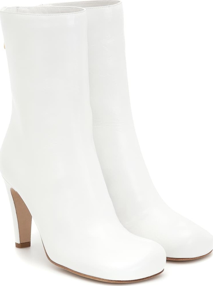 Bottega Veneta Bloc leather ankle boots