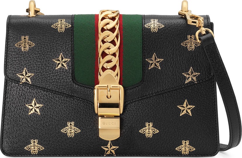 Gucci Sylvie Small Bee & Star Shoulder Bag