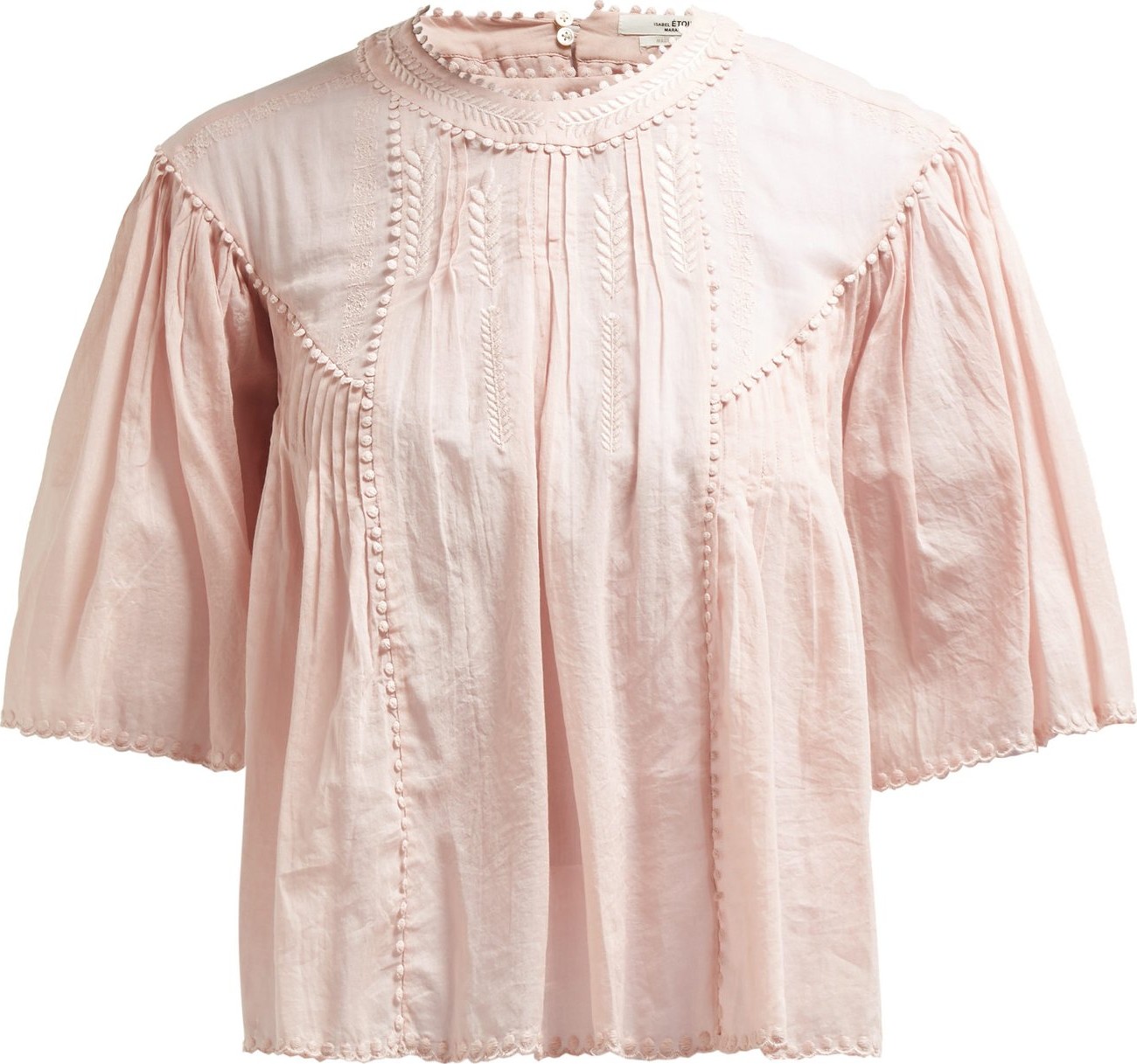 Isabel Marant Etoile Algar embroidered cotton top