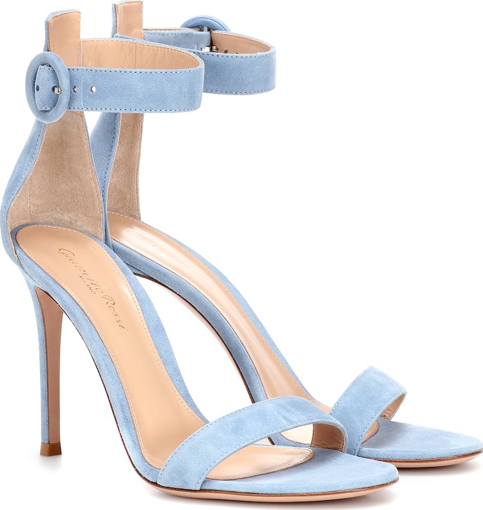 Gianvito Rossi Portofino 105 suede sandals