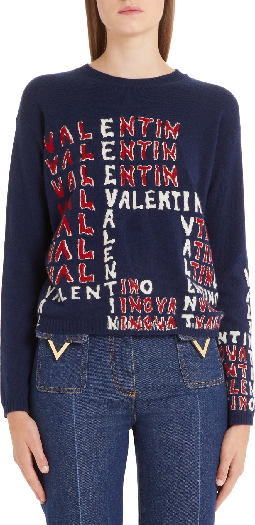 Valentino Puzzle Wool & Cashmere Sweater