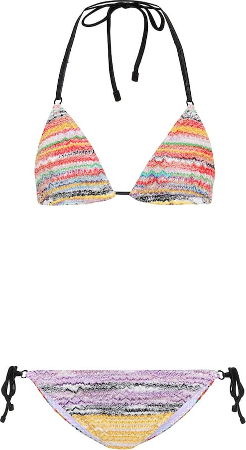 Missoni Crochet halterneck bikini