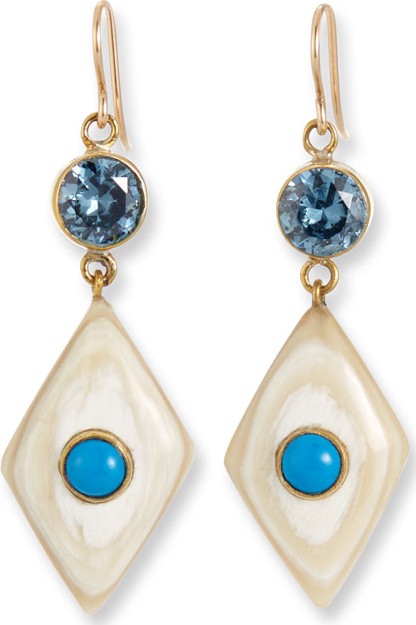 Ashley Pittman Ngome Diamond-Shaped Drop Earrings