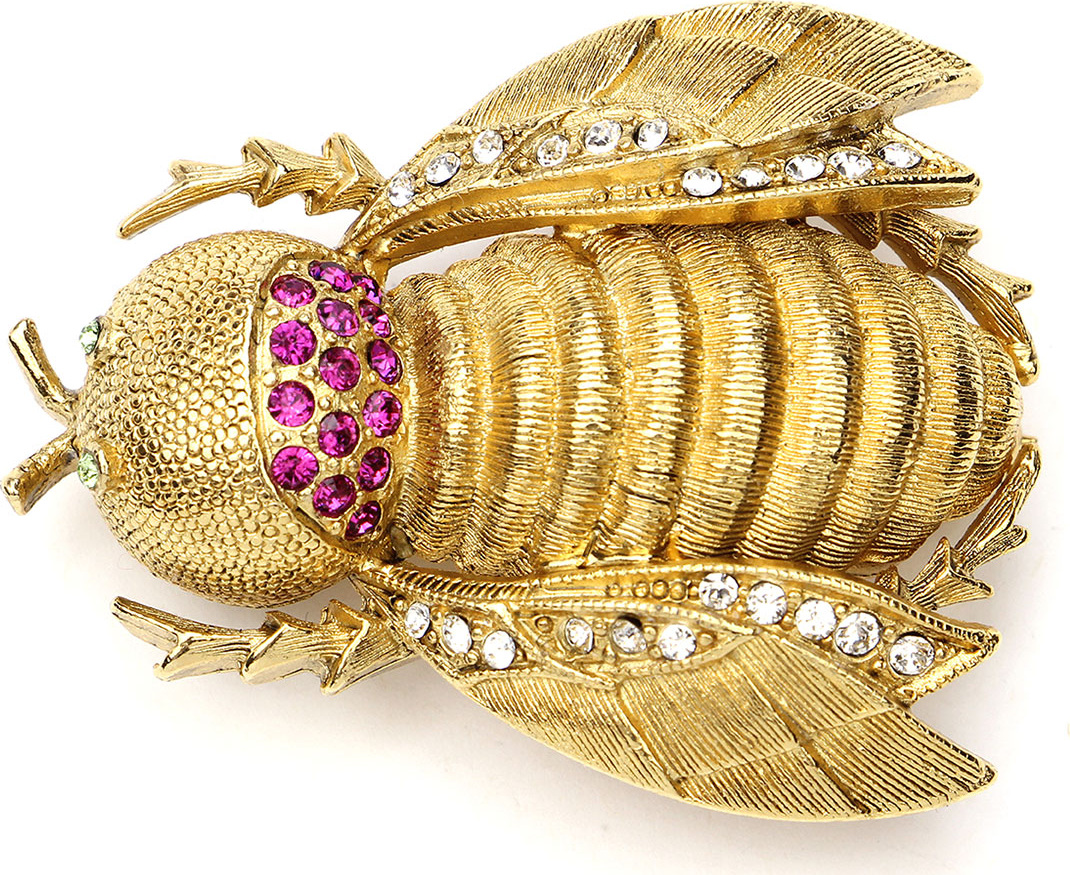 Ben-Amun Crystal Bee Pin
